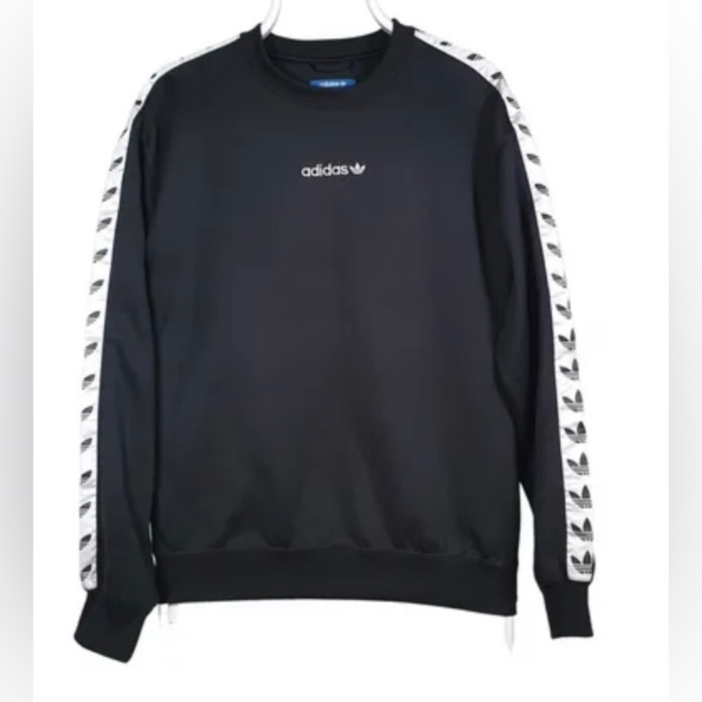 Adidas Originals Black Logo Tape Crew